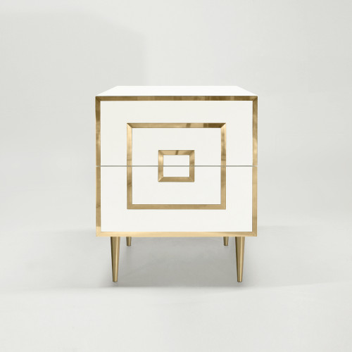 ТУМБА ПРИКРОВАТНАЯ WHITE&BRASS в магазине Albero