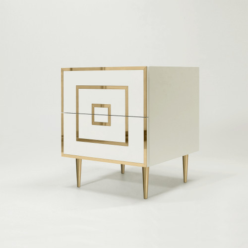 ТУМБА ПРИКРОВАТНАЯ WHITE&BRASS в магазине Albero