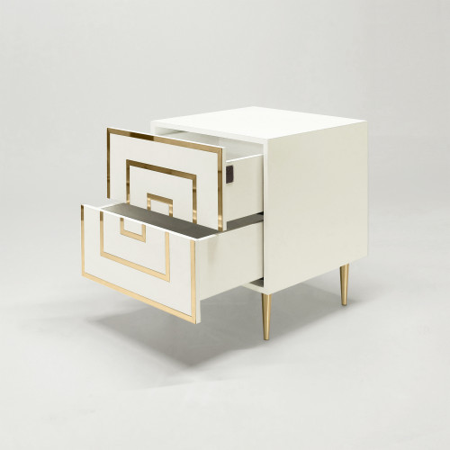 ТУМБА ПРИКРОВАТНАЯ WHITE&BRASS в магазине Albero