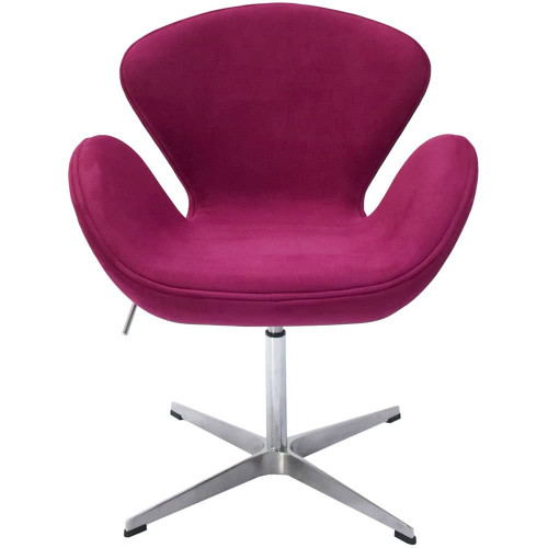 Кресло SWAN STYLE CHAIR винный, искусственная замша
