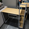 Стол письменный с полками Frame 100x45x110 см, светлое дерево, белый от Bradexhome