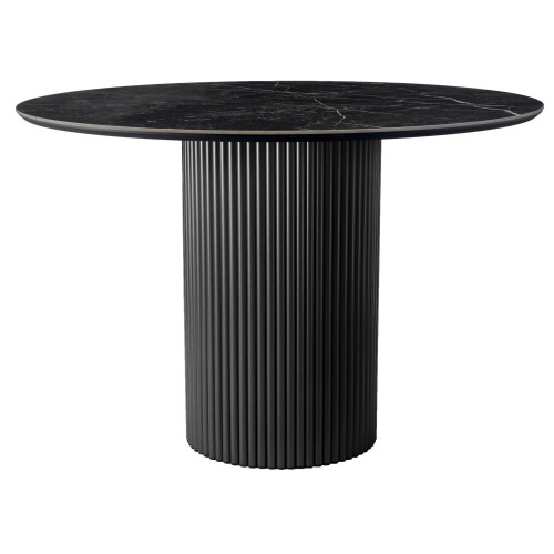 Стол Aura D110, керамогранит Wacom, чёрный