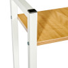 Стол письменный с полками Frame 100x45x110 см, светлое дерево, белый от Bradexhome