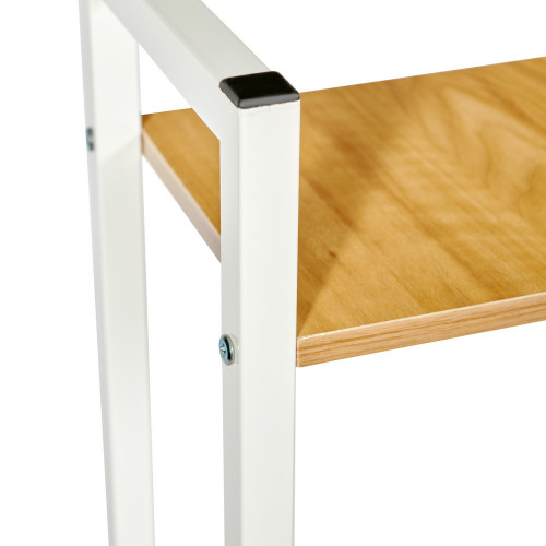 Стол письменный с полками Frame 100x45x110 см, светлое дерево, белый от Bradexhome