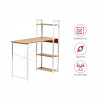 Стол письменный с полками Frame 100x45x110 см, светлое дерево, белый от Bradexhome