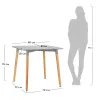 Стол Summer 80х80x75см, белый от Bradexhome