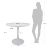 Стол Tulip диам.100см, белый от Bradexhome