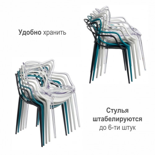 Стул Masters прозрачный сиреневый от Bradexhome