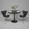 Комплект из 2-х стульев Seven Style чёрный с хромированными ножками от Bradexhome