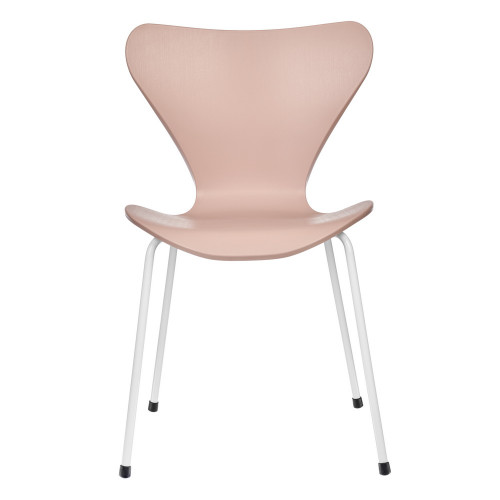 Стул Seven Style пудровый с белыми ножками от Bradexhome