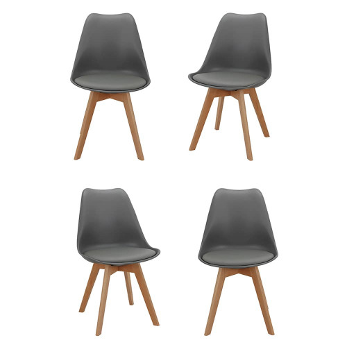Комплект из 4-х стульев Eames Bon серый от Bradexhome