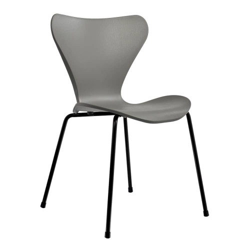 Стул Seven Style серый с чёрными ножками от Bradexhome