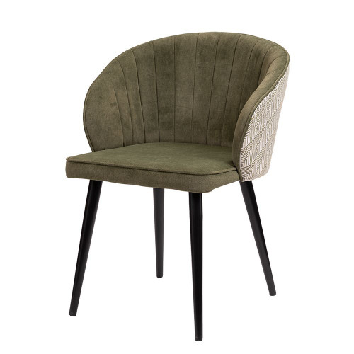 Стул Paola оливковый с жаккардом от Bradexhome