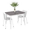 Комплект из 2-х стульев Seven Style белый с белыми ножками от Bradexhome