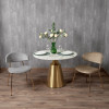 Стул Elle серый с золотыми ножками RF 0781 от Bradexhome