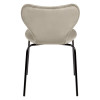 Стул Seven Style латте велюр с чёрными ножками от Bradexhome