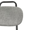 Стул MOLLY разборный черный каркас серое сиденье от Bradexhome