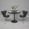 Комплект из 2-х стульев Seven Style чёрный с хромированными ножками от Bradexhome