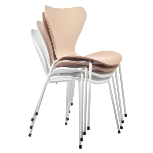 Комплект из 2-х стульев Seven Style белый с белыми ножками от Bradexhome