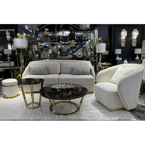 33FS-CT20C05-PG Стол журнальный Dark Emperador  d100*40,6см