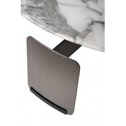 160KD-26500 Стол журнальный, мрамор Arabescato Corchia d90*28см