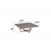 58DB-CT14803 Стол журнальный Space 120*120*40см