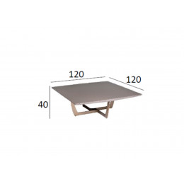 58DB-CT14803 Стол журнальный Space 120*120*40см