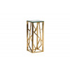 47ED-FS015GOLD	Стол журнальный высокий прозр.стекло/зол.30*30*75