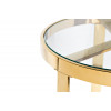 47ED-ET031GOLD	Стол журнальный прозр.стекло/золото d.50*55см