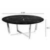 33FS-CT2029-BBS Стол журнальный Pearl White d100*40,6см