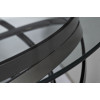 GY-CT8402BL Стол журнальный стекло прозр/темн.хром d120*40см