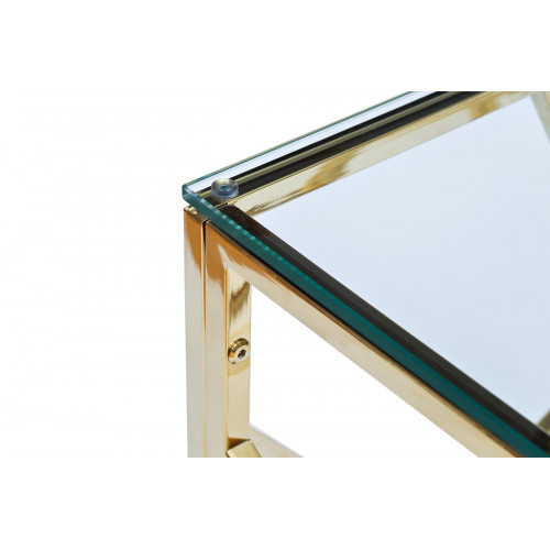 GY-CST2051214GOLD Консоль прозрачное стекло/золото30*115*78см