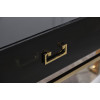 KFG058 Консоль черная 2 ящика  120*42*77см