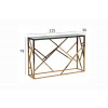 GY-CST2051214GOLD Консоль прозрачное стекло/золото30*115*78см