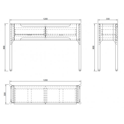 77IP-GD007-KONS Консоль Grimaldi  120*33*80см
