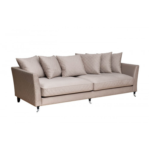 Диван Sorrento 250 трехмест., велюр св.серый Colt030-SVSER250*101*90