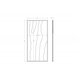 KFG207 Зеркало напольное с рисунком 90*4*180см