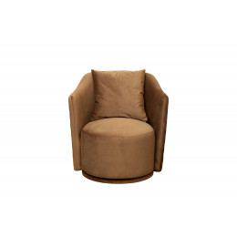 Кресло Verona Basic вращающееся велюр коричн. Colt004-KOR 70*77*80см