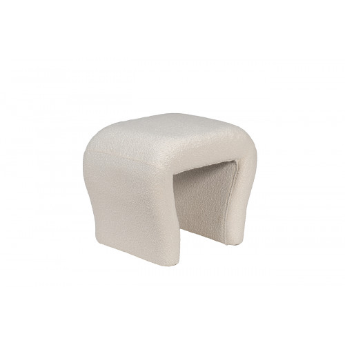 GY-08717 Банкетка букле белый d54*40,5*45,5см