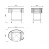 77IP-NS2072 Тумбочка Scala столешница матовая 60*44*55см