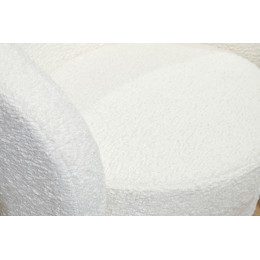 Кресло Napoli вращающееся, иск.мех кремовое Sheepskin 76*76*76см