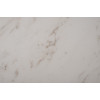 160KD-60090 Стол обеденный, мрамор Volakas, экокожа бежевая d160*75см