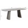 160KD-60061 Стол обеденный, керамика Johannesburg белая 240*100*75см