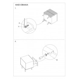 40AD-CB0005A Тумбочка серая 50*41,5*56 см