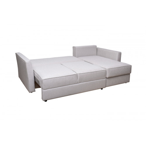 Диван Sorrento 230 с канапе трехмест.раскл (Еврокнижка) Koza3803-SVSER+Nev83 230*156*90см