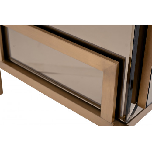KFG170 Тумба зеркальная 2 ящика 65*45*62см