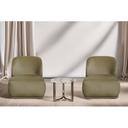 Кресло Capri Basic, велюр оливковый Colt1002-OLIV 80*90*82см