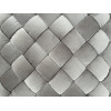N-PUF-222 SVB Пуф плетеный, велюр светло-бежевый 60*60*30см