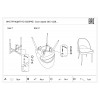 30C-1228F LPI Стул велюр пепельно-розовый 51*56*84см