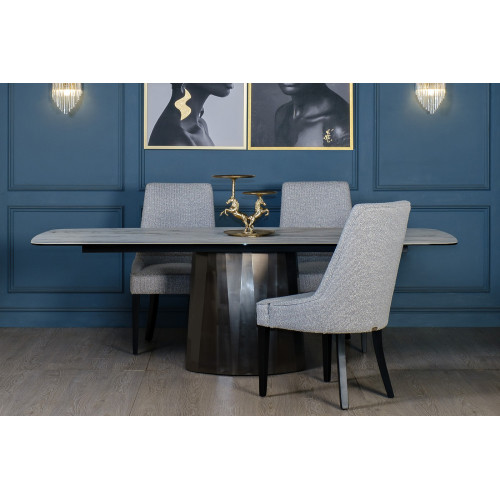 Стул Elegante рогожка св.серый Santo1400-SVSER 56*65*101см